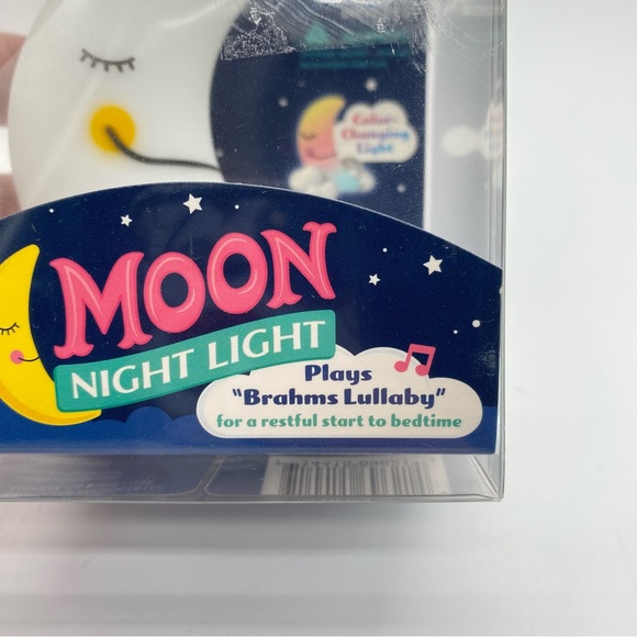 Moon Night Light Plays "Brahms Lullaby" Color Changing Light - Picture 3 of 7